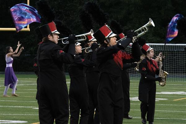 Crofton High School Marching Band Performing